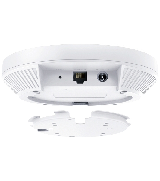 Потолочная точка доступа TP-Link EAP653 AX3000 Ceiling Mount Dual-Band Wi-Fi 6 Access Point, 1 1Gbps RJ45 Port, 574Mbps at2.4 GHz + 2402 Mbps at 5 GHz, 802.3at POE, 2 Internal Antennas