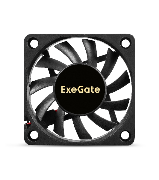 Вентилятор 12В DC ExeGate EX06010S2P (60x60x10 мм, Sleeve bearing (подшипник скольжения), 2pin, 2500RPM, 20dBA)