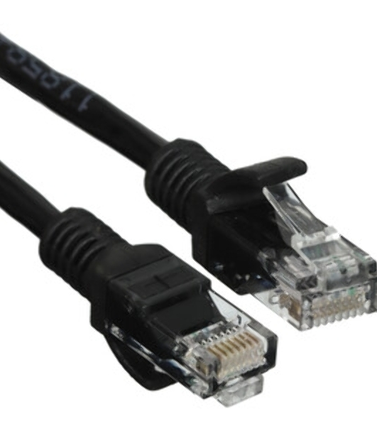 Патч-корд медный UTP Cablexpert PP10-5M/BK cat.5e, 5м, литой, многожильный, черный