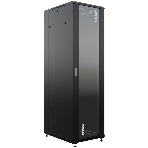 Шкаф серверный NTSS Премиум (NTSS-R42U6080GS-BL) напольный 42U 600x800 мм пер. дв. стекл. металл 900 кг черный 710 мм 99 кг 1987 мм IP20 сталь, фото4