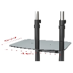 Стойка для телевизора Cactus CS-VM-ST04H черный 37'-70' макс.45кг напольный мобильный, фото8
