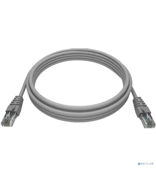 Патч-корд NTSS NTSS-PC-UTP-RJ45-5e-2.0-LSZH-GY NTSS-PC-UTP-RJ45-5E-2.0-LSZH UTP RJ-45 вил.-вилка RJ-45 cat.5e 2м серый LSZH (уп.:1шт) 26AWG