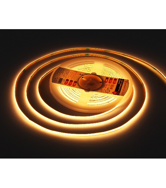 Светодиодная лента Ambrella light GS4601 COB 384Led/ 7W m/ 24V IP20 3000K/ 5m*3mm*2mm (2 конт.)