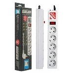 Сетевой фильтр Powercube SPG-B-15 5 м, 5 розеток, серый, коробка, фото4