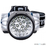 Фонарь Camelion LED5323-19Mx (фонарь налобн, металлик,19 ультра ярк LED, 4 реж, 3XR03 в компл, пласт, блис), фото 1