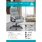 Кресло Бюрократ CH-824 Fabric Alfa 44 серый, ткань, фото9
