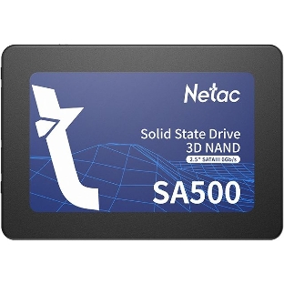 Накопитель SSD Netac SA500, 128Gb, SATA III, 2.5', R/W 500/400