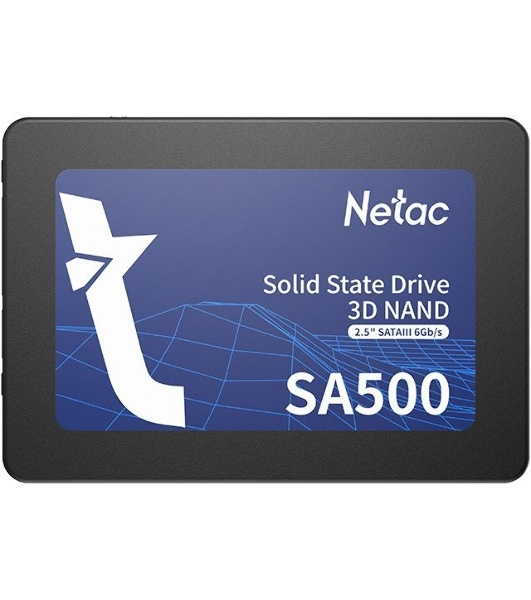 Накопитель SSD Netac SA500, 128Gb, SATA III, 2.5', R/W 500/400