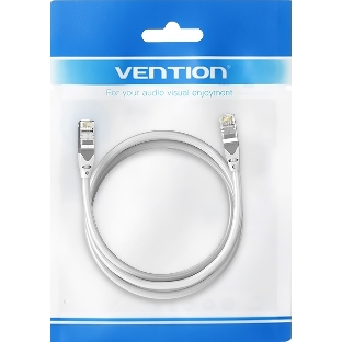 Патч-корд Vention прямой SFTP cat.6A, RJ45 - 0,5м. Серый