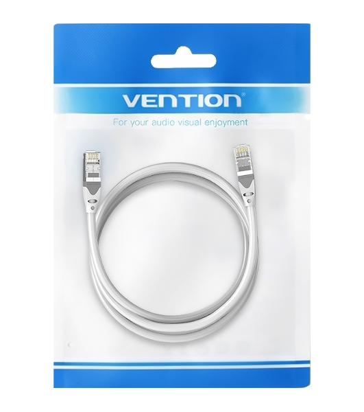 Патч-корд Vention прямой SFTP cat.6A, RJ45 - 0,5м. Серый