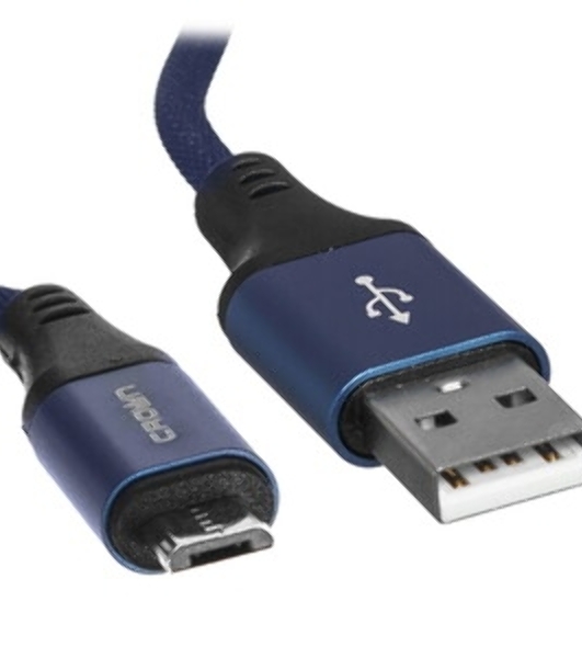 Кабель Crown USB - microUSB CMCU-3103M blue