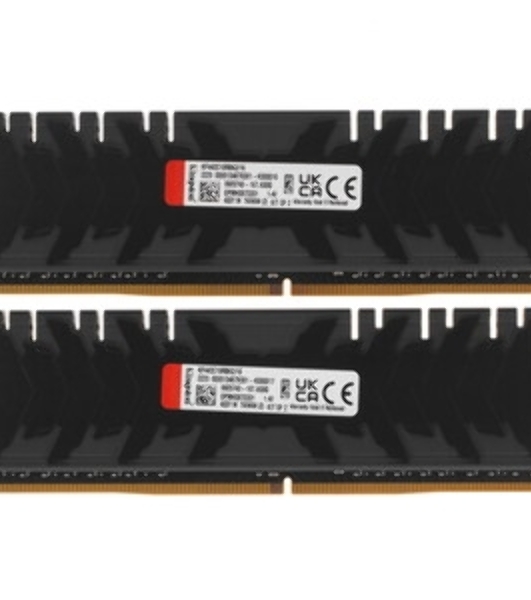 Оперативная память Kingston Fury Renegade, DDR4, 16GB (2x8GB), 4266MHz, CL19, DIMM, с радиатором, черный