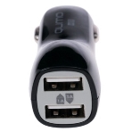 Автомобильное зарядное устройство QUMO 3A, 2 USB, 1A+2A черный, фото5