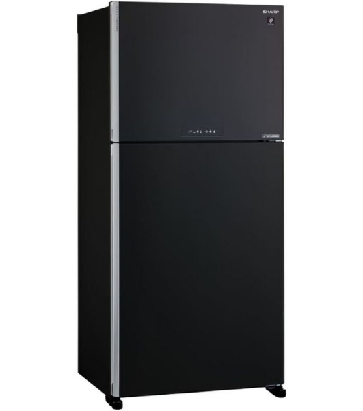Холодильник Sharp SJ-XG60PMBK черный двухкамерный 422/178 л морозилка сверху, No Frost