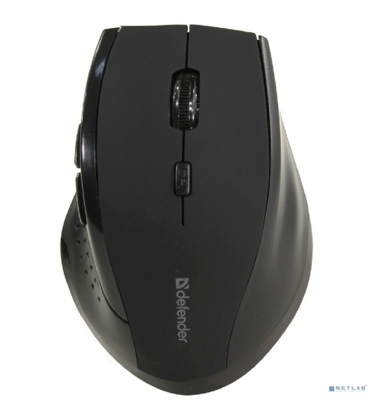 Мышь беспроводная Defender Accura MM-365 черный, 1600 dpi, радиоканал, USB, кнопки - 6