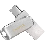 Флешка USB SanDisk Ultra Dual Luxe (SDDDC4-256G-G46), 256Gb, USB 3.2/USB Type-C, R/W 150/40, серебристый, фото6