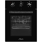 Встраиваемый духовой шкаф Monsher MOE 4563 Noir, электрический, High-Tech, объем 50 л, конвекция, гриль, 3 стекла в дверце, съемные стекла, съемная дверца, телескопические направляющие, черный, фото10