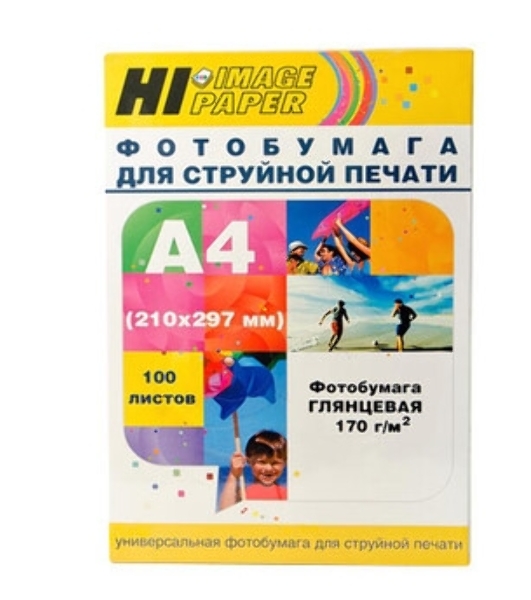 Фотобумага матовая односторонняя (Hi-image paper) A4, 170 г/м, 100 л.