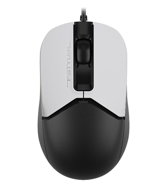 Мышь проводная A4Tech Fstyler FM12S белый/черный, 1200 dpi, USB, кнопки - 3