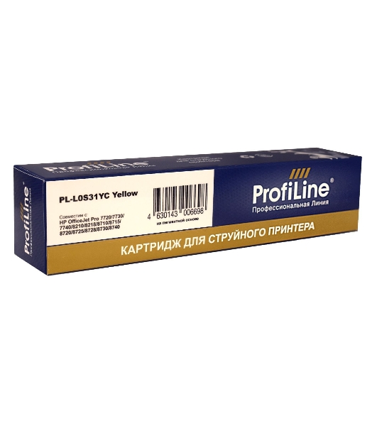 Картридж струйный ProfiLine PL-L0S31YC (№976Y) для принтеров HP PageWide-Pro 552/577/P55250/P57750 с чернилами Yellow