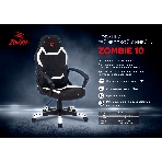 Кресло Zombie 10 черный/красный, экокожа, 120 кг, механизм качания, фото18