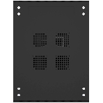 Шкаф серверный NTSS Премиум (NTSS-R42U6080GS-BL) напольный 42U 600x800 мм пер. дв. стекл. металл 900 кг черный 710 мм 99 кг 1987 мм IP20 сталь, фото 1