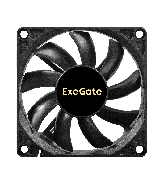 Вентилятор для корпуса ExeGate EX08015B3P черный, 80 мм, 2000 об/мин, 21 дБ, 3 pin