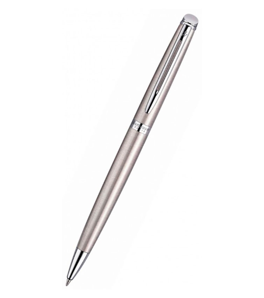 Ручка шариковая Waterman Hemisphere (CWS0920470) Steel CT M, синие чернила, подарочная коробка