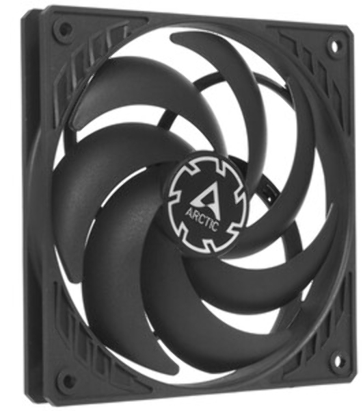 Вентилятор для корпуса Arctic P12 SLIM PWM PST черный, 120 мм, 2100 об/мин, 22.5 дБ, 4 pin
