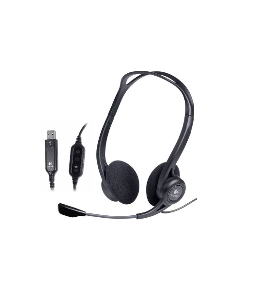 Гарнитура Logitech PC Headset 960 Stereo чёрный, проводная, USB