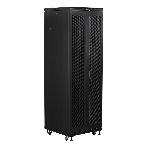 Шкаф 19' Business, 32U 600x800, черный, передняя дверь стекло, задняя дверь распашная металл, фото 1