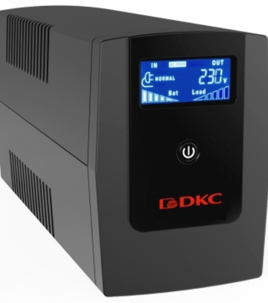 Источник бесперебойного питания ИБП Info LCD 1500В.А IEC C13 (4) USB + RJ45 DKC INFOLCD1500I