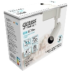 Светильник трековый цилиндр Gauss 6W 600lm 4000K 180-220V IP20 45*155мм белый линза 36º LED, фото 1