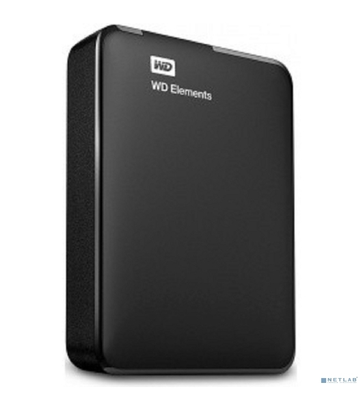 Внешний HDD 2.5' Western Digital Elements Portable, 4TB, USB 3.2 Gen 1 Type-A, 5400 rpm, черный