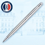 Ручка шариковая Waterman Hemisphere (CWS0920470) Steel CT M, синие чернила, подарочная коробка, фото5