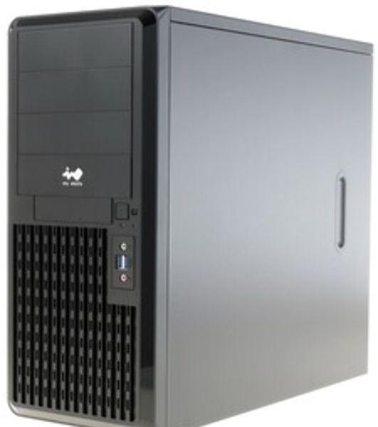 Компьютерный корпус Midi Tower InWin PE689 Black 750W P75F 80plus Gold USB3.0*2+A(HD)+front fan 120мм*1+rear fan 120мм*1+ 2*2SATA+1*1SATA+Intrusion Switch/holes for SL20” RACKMOUNT
