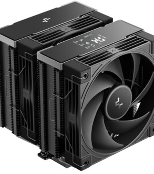 Кулер для процессора DEEPCOOL AK620 G2 DIGITAL NYX LGA1851/1700/1200/115X/AM5/AM4 (8шт/кор, TDP 260W, PWM, DUAL Fan 120мм, 6 тепл. трубок, Copper Base, черный) RET (R-AK620G2-BKNNMN-GJD-1)
