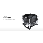 Кулер для процессора DEEPCOOL CK-11508 черный, 92 мм, алюминий, 2200 об/мин, 30.1 дБ, 3 pin, 65 Вт, 70 мм, фото2