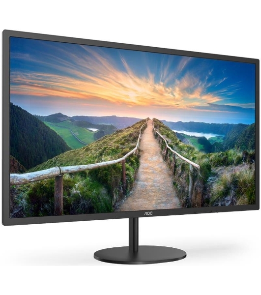 Монитор 31.5' AOC Q32V4 IPS 2560x1440, 75 Гц, 4 мс, 16:9, 250 кд/м2, 1xHDMI, 1xDP, 1x3.5 мм, черный
