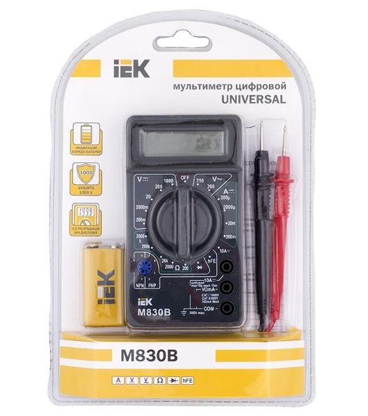 Мультиметр IEK TMD-2B-830 цифровой Universal M830B
