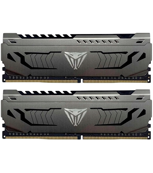 Оперативная память Patriot Viper Steel, DDR4, 64GB (2x32GB), 3200MHz, CL16, DIMM, радиатор, черный