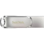Флешка USB SanDisk Ultra Dual Luxe (SDDDC4-256G-G46), 256Gb, USB 3.2/USB Type-C, R/W 150/40, серебристый, фото3