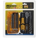 Биты и торцовые головки с трещоткой и воротком 39шт STAYER PROFI 25135-H39, фото18