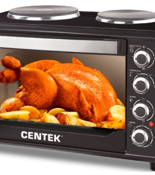 Мини-печь Centek CT-1530-36 PLATE черный