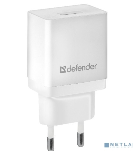 Сетевой адаптер питания Defender 1xUSB, 5V/2.1А, белый, пакет (EPA-10)
