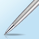Ручка шариковая Waterman Hemisphere (CWS0920470) Steel CT M, синие чернила, подарочная коробка, фото3
