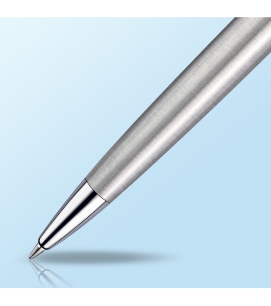 Ручка шариковая Waterman Hemisphere (CWS0920470) Steel CT M, синие чернила, подарочная коробка