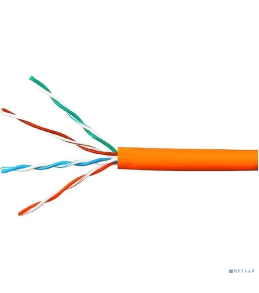Кабель Cablexpert UPC-5051E-LSZH-4-CU indoor, UTP-LSZH 4x2x0.51, медный, кат.5e, однож., 305м, box, оранжевый