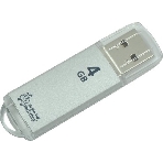 Флешка USB Smartbuy V-Cut series (SB4GbVC-S), 4Gb, USB 2.0, R/W 25/15, серебристый, фото 1