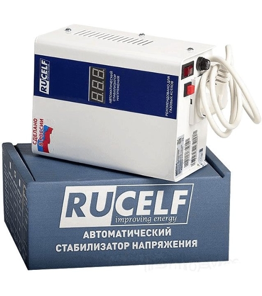 Стабилизатор напряжения Rucelf КОТЕЛ-600 0.6кВА однофазный белый
